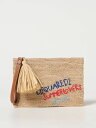 ディースクエアード DSQUARED2 クラッチバッグ レディース ベージュ Clutch and wristlets bags POM006028908366 Beige 関税 送料無料 ラッピング無料 2025SS gi