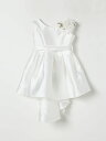 モナリザ MONNALISA ロングドレス ドレス ガールズ Long dresses 71E9005304 Yellow Cream 関税 送料無料 ラッピング無料 2025SS gi