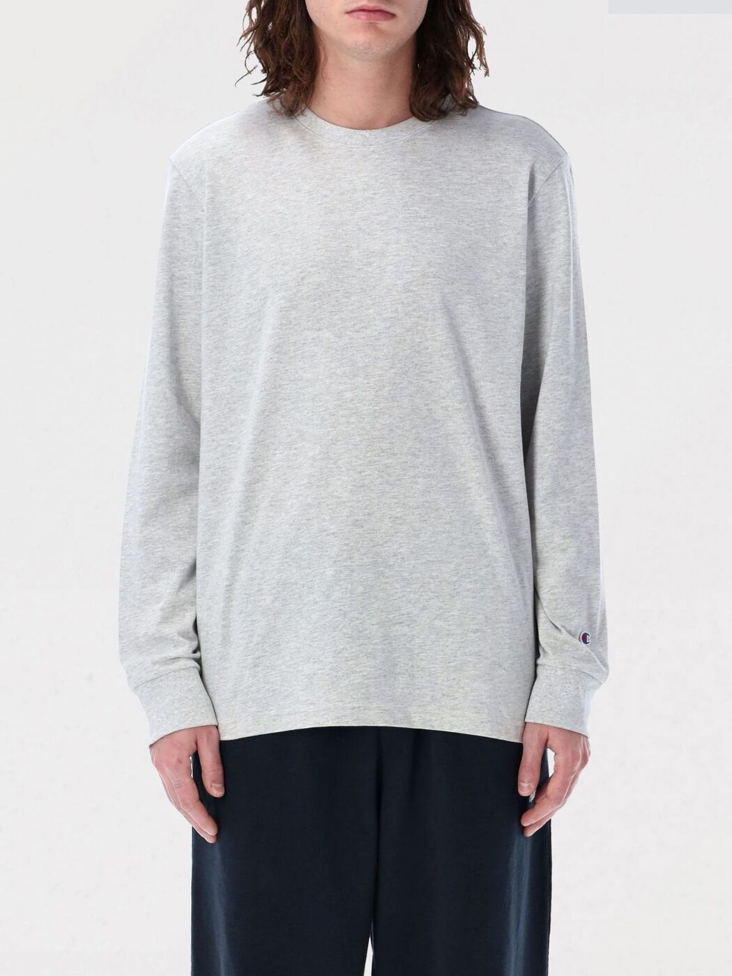 ԥ CHAMPION T  졼 T-shirts 221164 Grey  ̵ åԥ̵ 2025...