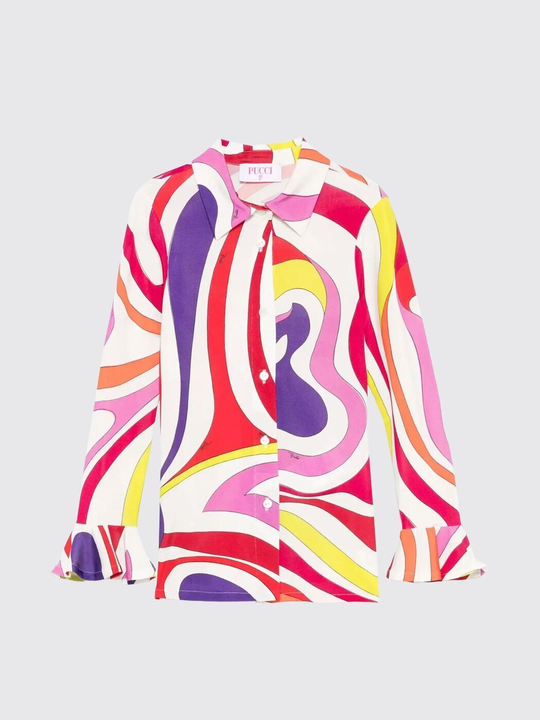 楽天BRANDSHOP・クラージュ楽天市場店【本日ポイント最大4倍!!】 プッチ PUCCI フォーマルシャツ シャツ ガールズ オレンジ Formal shirts PW5B30J0476 Orange 関税 送料無料 ラッピング無料 2025SS gi