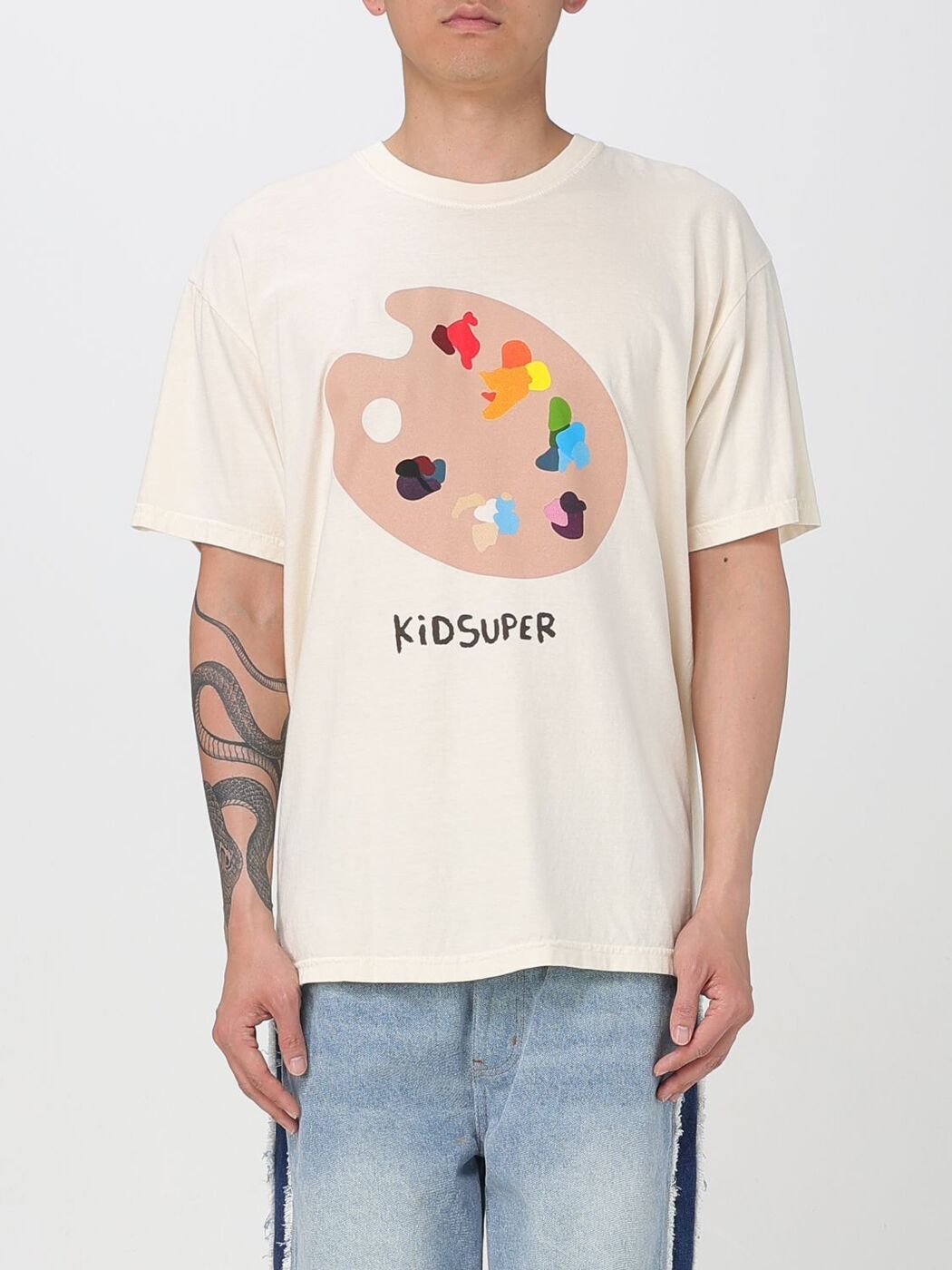 【土日限定1000円OFF!!】 キッドスーパー KIDSUPER Tシャツ メンズ ベージュ T-shirts TEE16 Beige 関税 送料無料 ラッピング無料 2025SS giのサムネイル