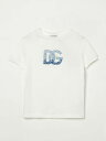 【1000円OFFクーポン配布中!】 ドルチェ&ガッバーナ DOLCE&GABBANA ロングスリーブTシャツ Tシャツ ガールズ ホワイト Long sleeve t-shirts L5JTPDG7O0X White 関税 送料無料 ラッピング無料 2025SS gi