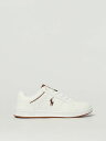 【土日限定1000円OFF】 ポロ・ラルフローレン POLO RALPH LAUREN フラットスニーカー スニーカー ボーイズ ホワイト Flat sneakers RL02431103 White 関税 送料無料 ラッピング無料 2025SS gi
