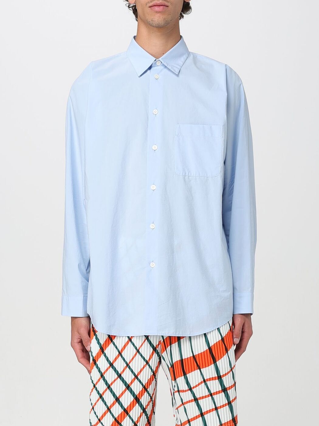 HOMME PLISSE' ISSEY MIYAKE   ֥롼 Shirts HP56FJ317 Blue  ̵ ...