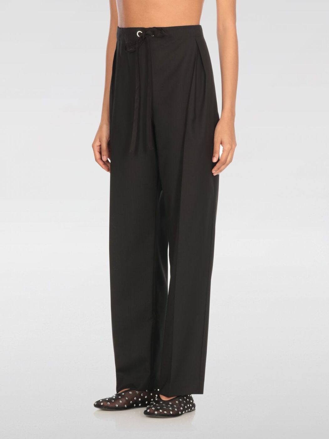 ݥȺ4!!  KHAITE ܥ ѥ ǥ ֥å Trousers 3160575 Black ...