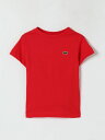 【三連休限定1000円OFF】 ラコステ LACOSTE ロングスリーブTシャツ Tシャツ ボーイズ レッド Long sleeve t-shirts ABTJ1122 Red 関税 送料無料 ラッピング無料 2025SS gi