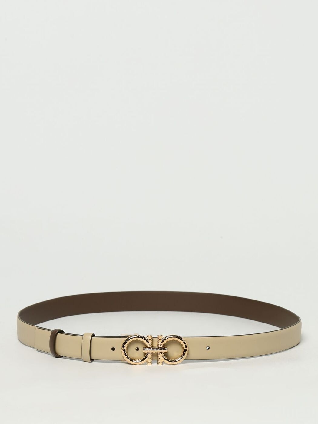 ݥȺ4!! ե饬 FERRAGAMO ٥ ǥ 졼 Belts 230359 Grey  ̵...