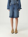 ガニー GANNI デニムショーツ ショーツ レディース ブルー Denim shorts J1702 Blue 関税 送料無料 ラッピング無料 2025SS gi