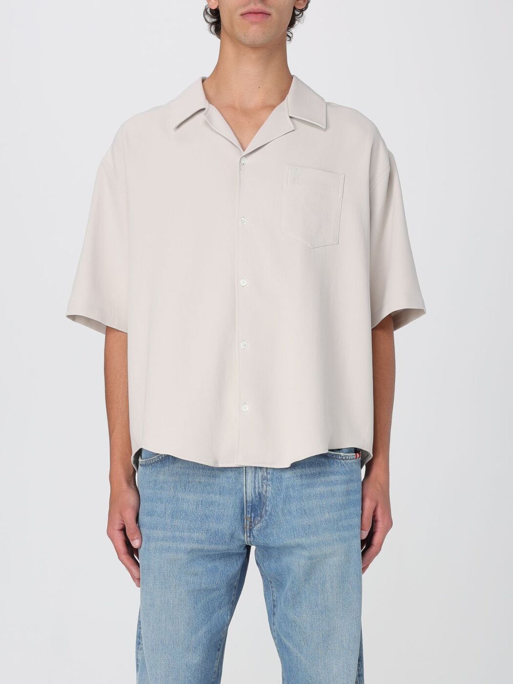  ѥꥹ AMI PARIS   ١ Shirts HSH219C00106 Beige  ̵ åԥ̵...