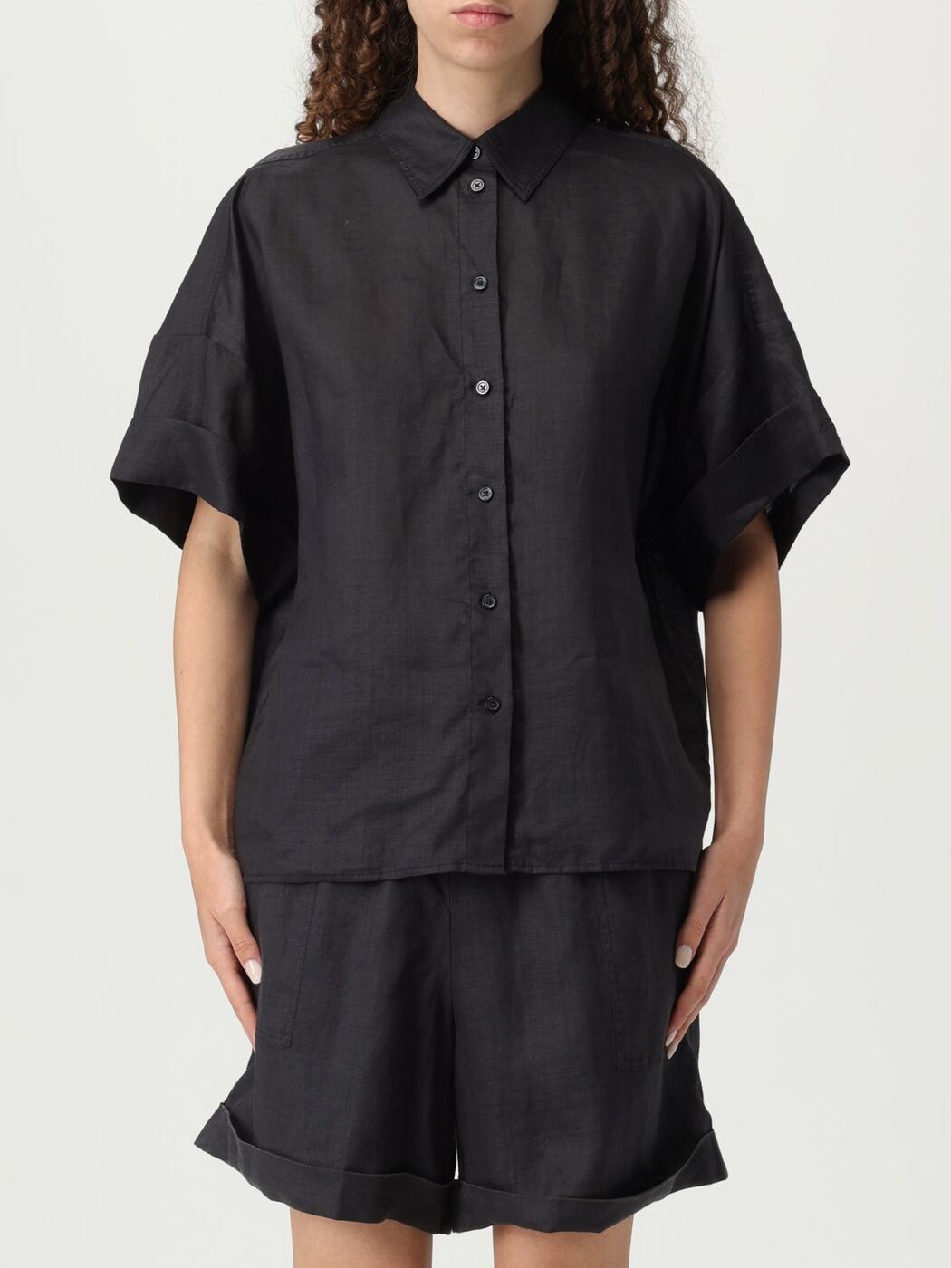 ボス BOSS シャツ レディース ブラック Shirts 50537918 Black 関税 送料