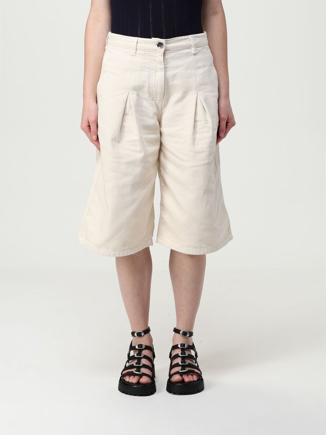 ピンコ PINKO デニムショーツ ショーツ レディース ホワイト Denim shorts 105245A2M8 White 関税 送料無料 ラッピング無料 2025SS gi