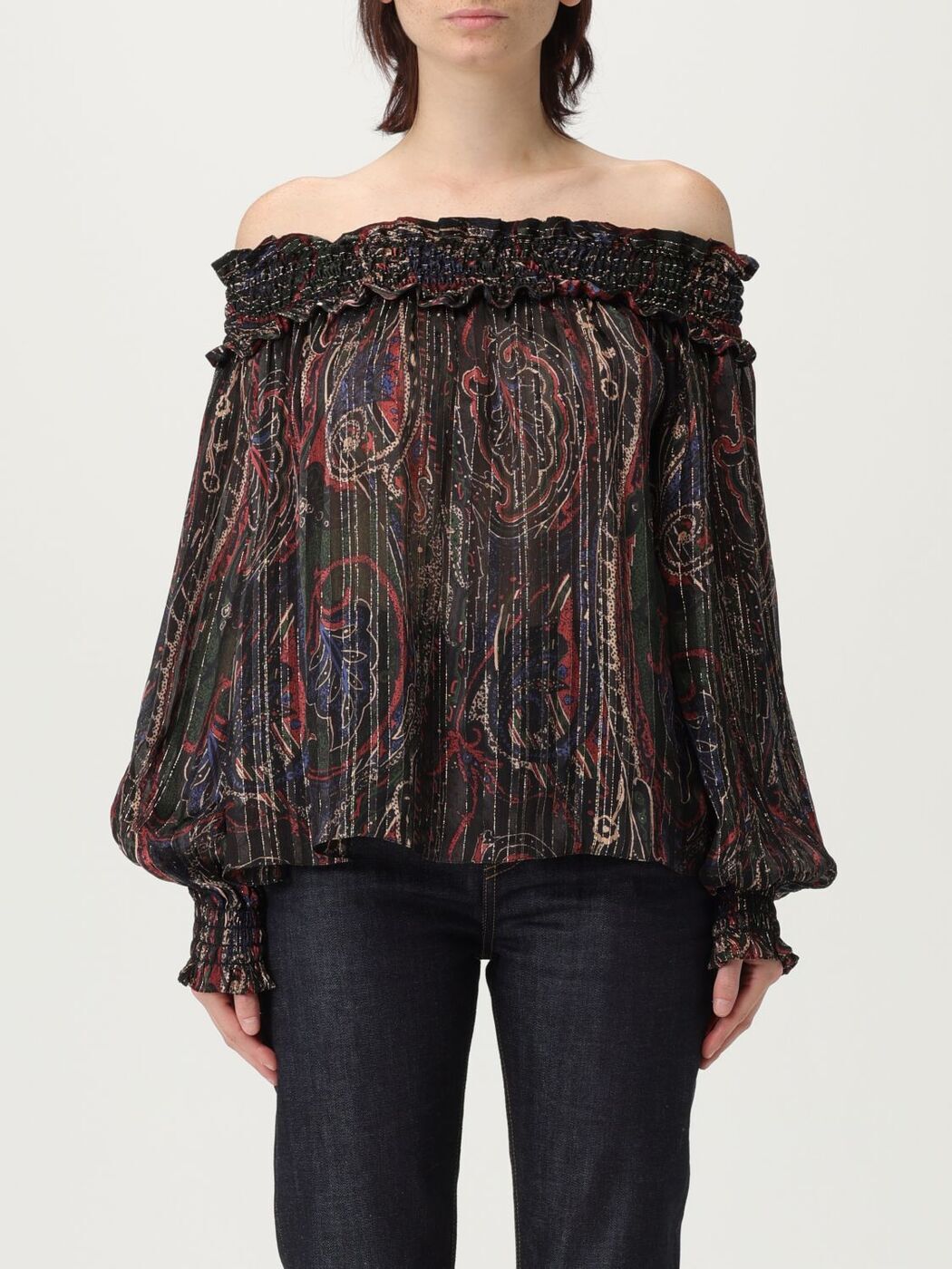   SAINT LAURENT PARIS T ȥåץ ǥ ޥ顼 T-shirts and tops...