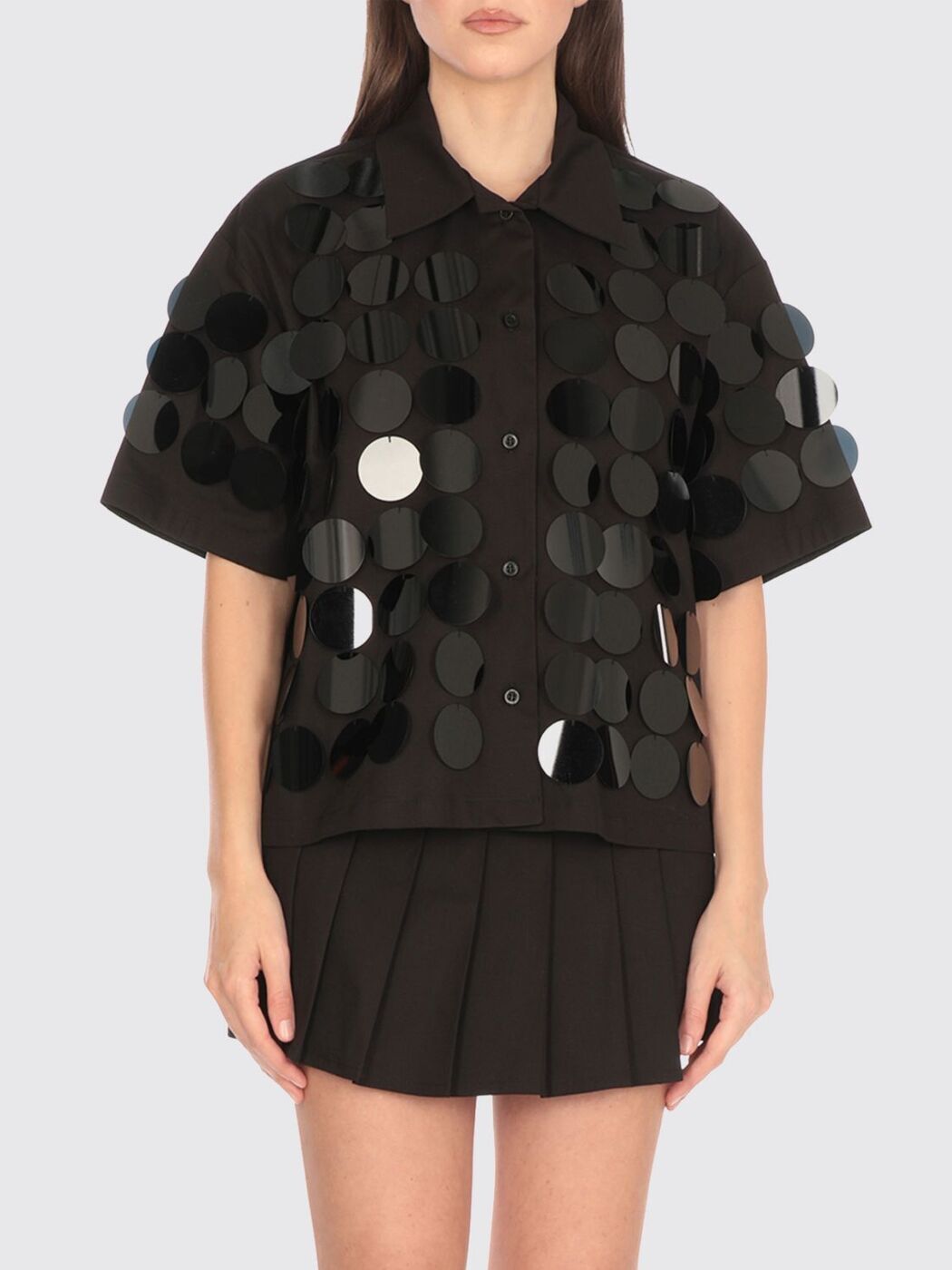 ݥȺ4!! २ MSGM  ǥ ֥å Shirts 3842MDE18X257126 Bl...