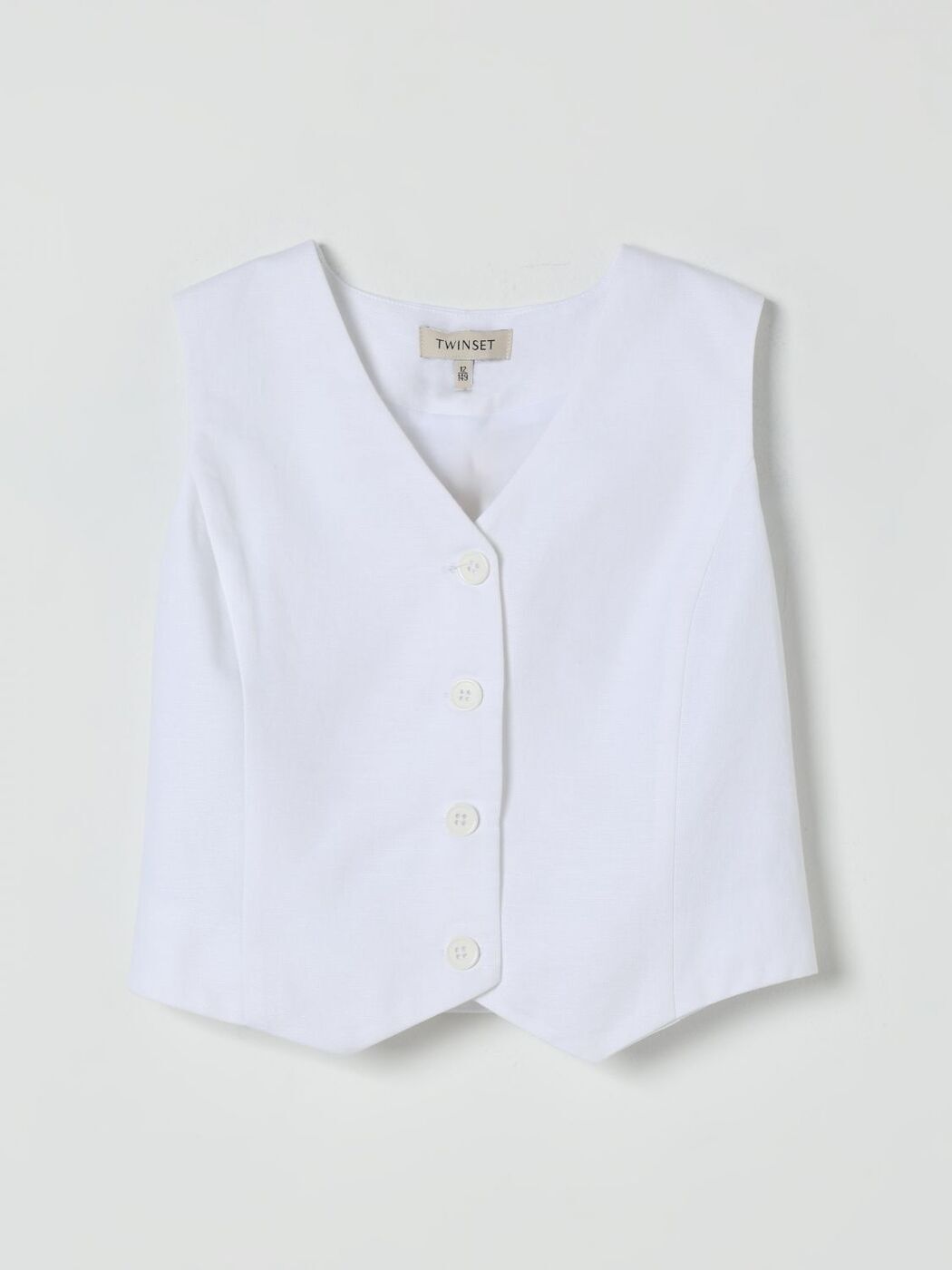ĥ󥻥å TWINSET  ٥ 륺 ۥ磻 Gilet 251GJ2402 White  ̵ åԥ̵ ...