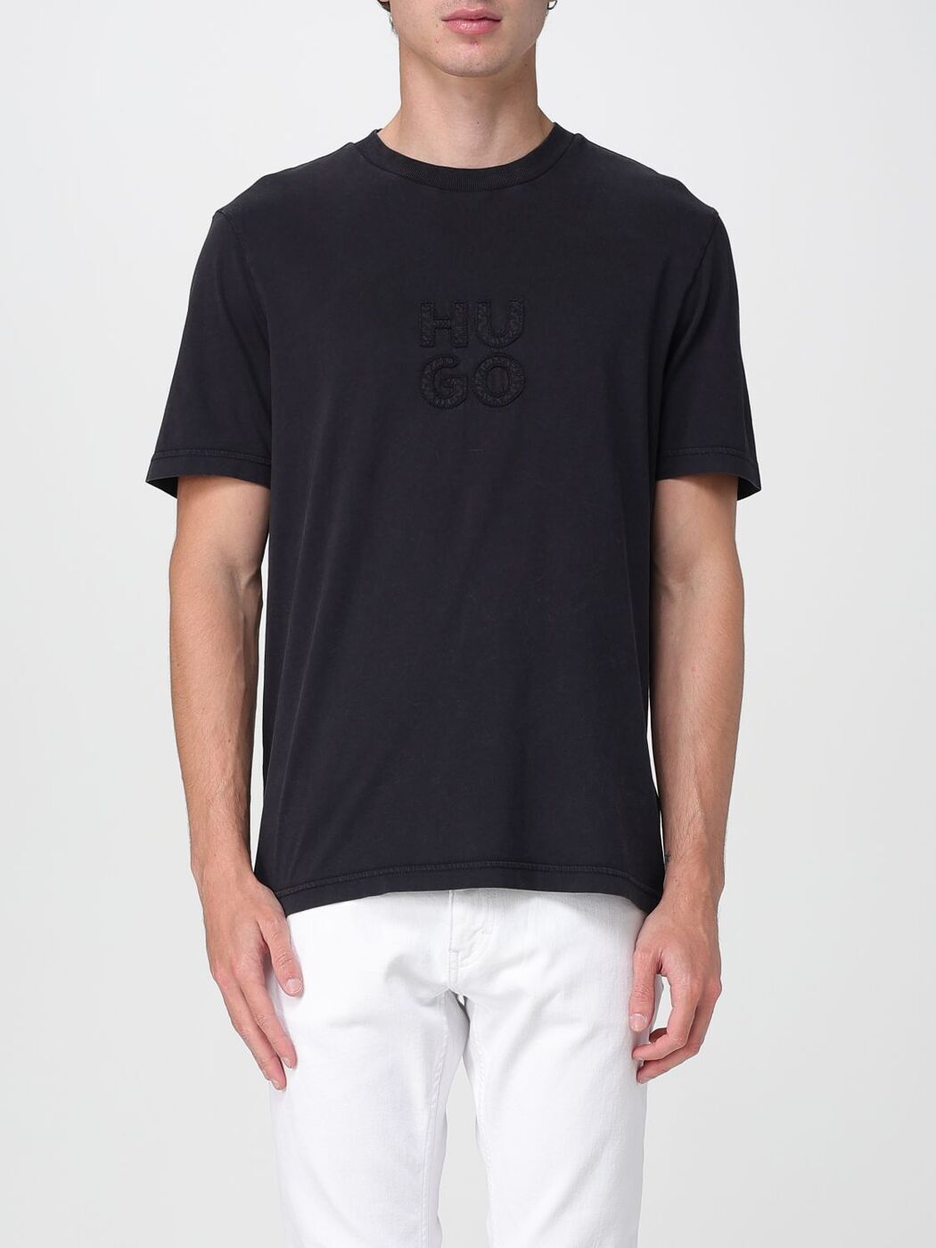 ݥȺ4!! ҥ塼 HUGO T  ֥å T-shirts 50535284 Black  ̵...