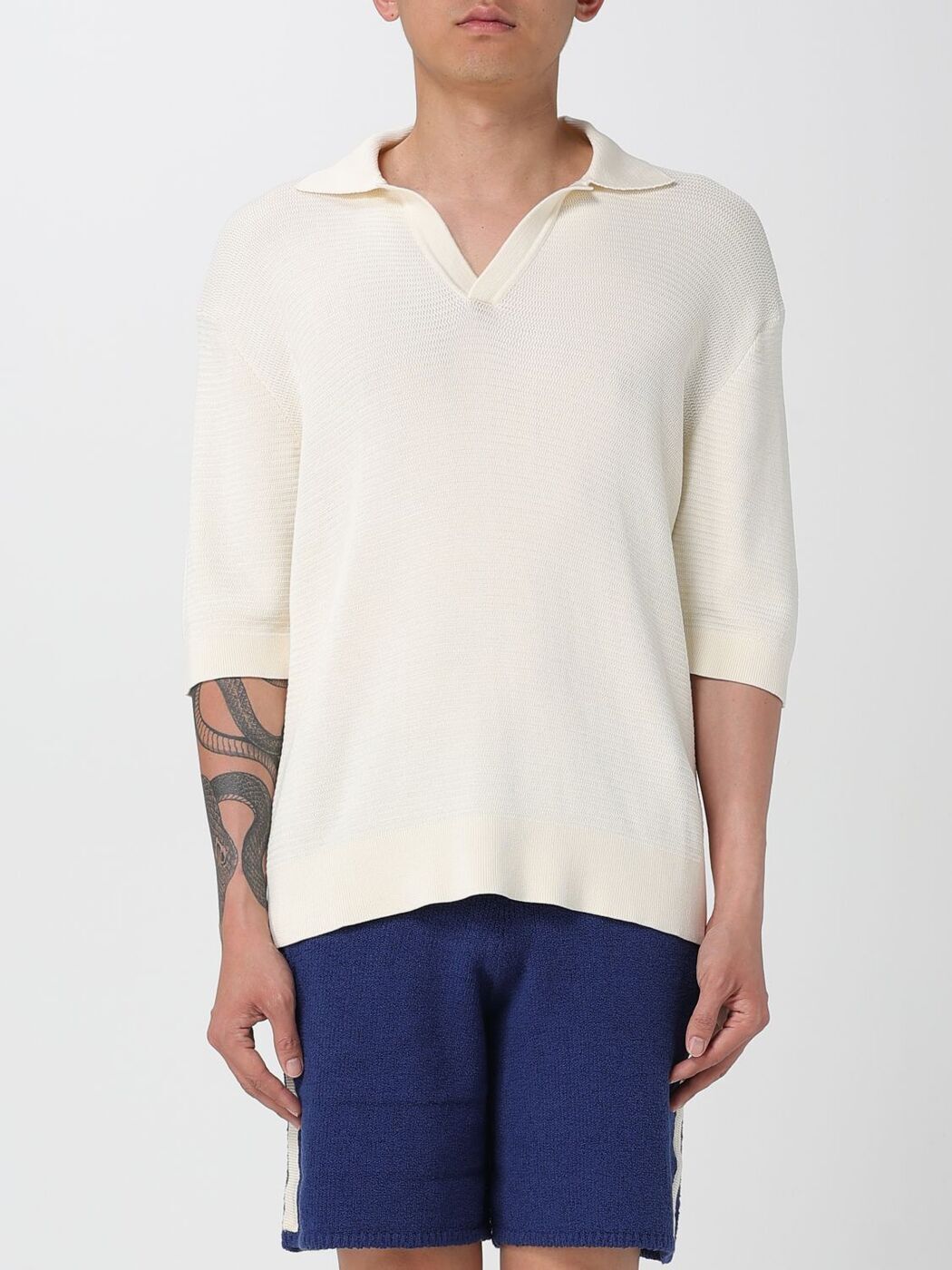 1000OFF!! ͥ LANEUS ݥ  ۥ磻 Polo shirts S5LAMAKP008 Wh...