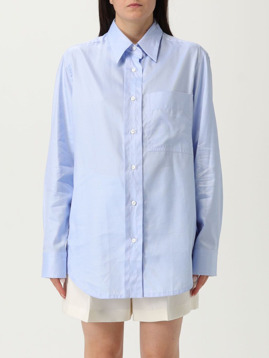 ݥ4!! ֥ꥪ BRIONI  ǥ ֥롼 Shirts SCGH0LPC05E Blue  ̵...