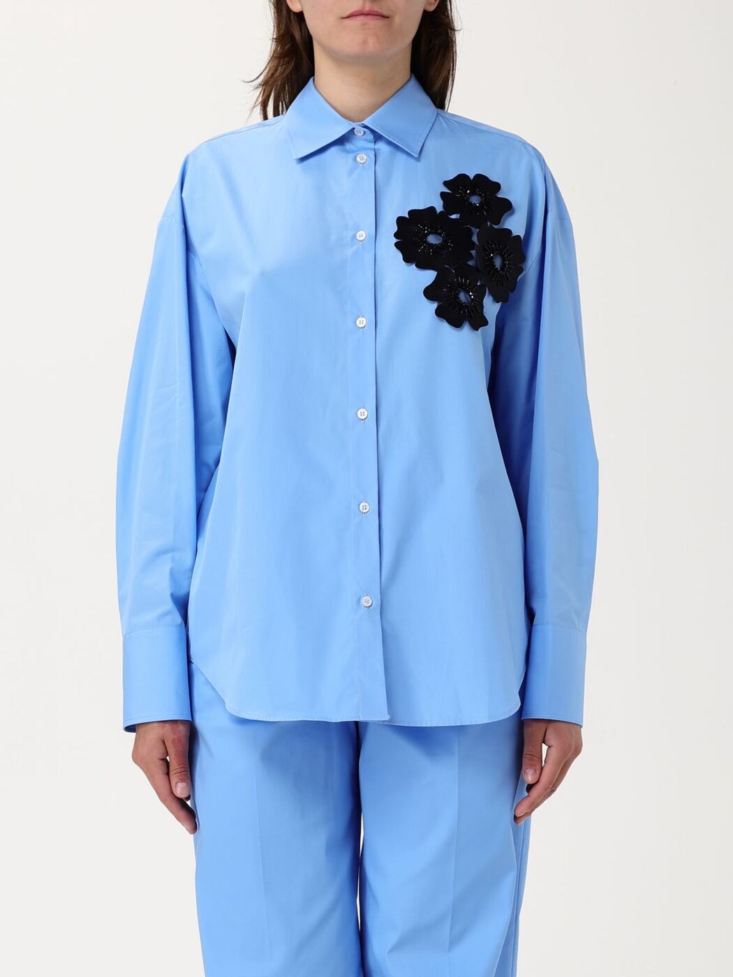 ݥȺ4!! २ MSGM  ǥ Shirts 31MDE22X257100 Gnawed Bl...