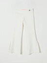 【本日ポイント4倍!!】 ミスブルマリン MISS BLUMARINE パンツ ボーイズ ホワイト Cargo trousers BFPA0120GA017 White 関税 送料無料 ラッピング無料 2025SS gi