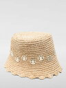【本日ポイント4倍!!】 ラバンヌ RABANNE ハット 帽子 レディース ベージュ Hats 25PAA0122NAT045 Beige 関税 送料無料 ラッピング無料 2025SS gi