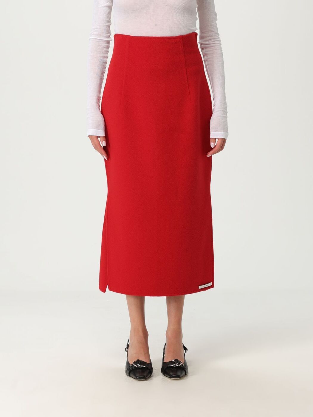 【土日限定1000円OFF!!】 スポーツマックス SPORTMAX スカート レディース レッド 