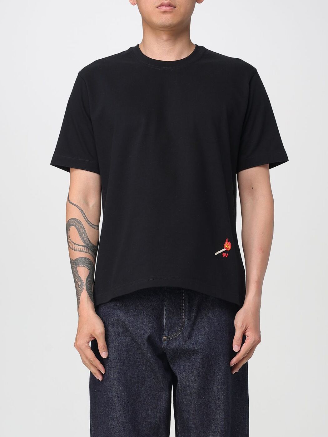 ܥåƥ ͥ BOTTEGA VENETA T  ֥å T-shirts 825172 V4N50 Black  ...