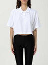 【本日ポイント4倍!!】 アレキサンダーワン ALEXANDER WANG ポロシャツ レディース ホワイト Polo 1CC3251056 White 関税 送料無料 ラッピング無料 2026AW gi