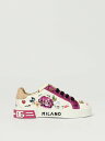 ドルチェ&ガッバーナ DOLCE&GABBANA フラットスニーカー スニーカー ボーイズ ホワイト Flat sneakers D11350AW534 White 関税 送料無料 ラッピング無料 2026AW gi