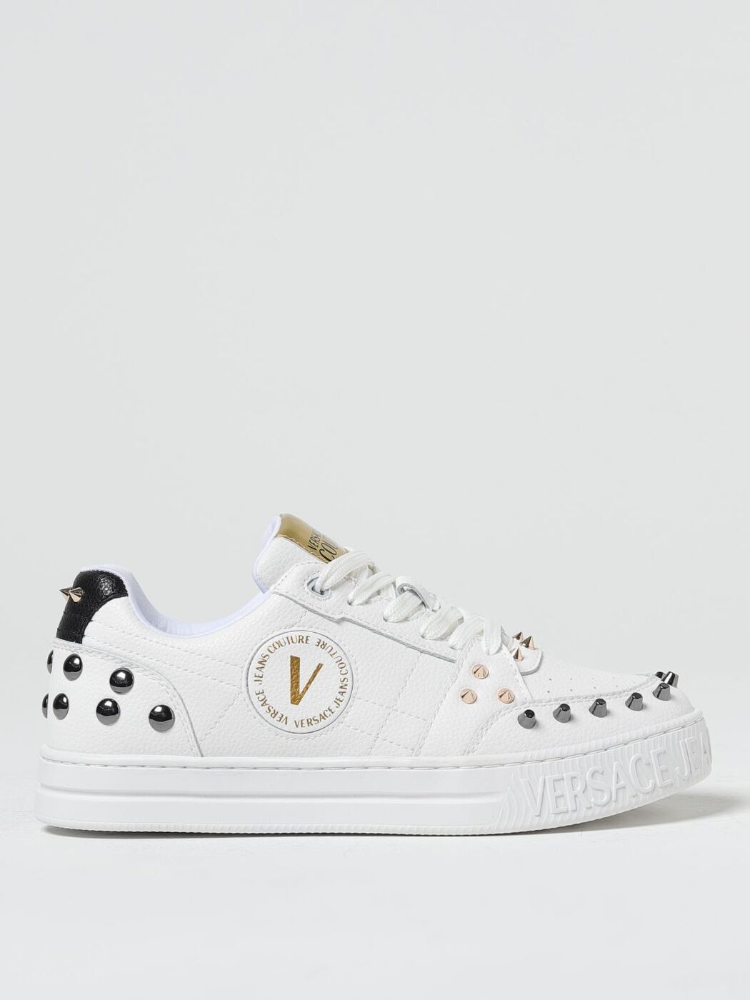 VERSACE JEANS COUTURE ヴェルサーチェ・ジーンズ・クチュール ホワイト White スニーカー レディース 秋冬2023/2024 75VA3SKCZP318 【関税・送料無料】【ラッピング無料】 gi