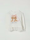 【本日ポイント4倍!!】 モナリザ MONNALISA Tシャツ トップス ベビーユニセックス T-shirt 39F6076004 Yellow Cream 関税 送料無料 ラッピング無料 2026AW gi