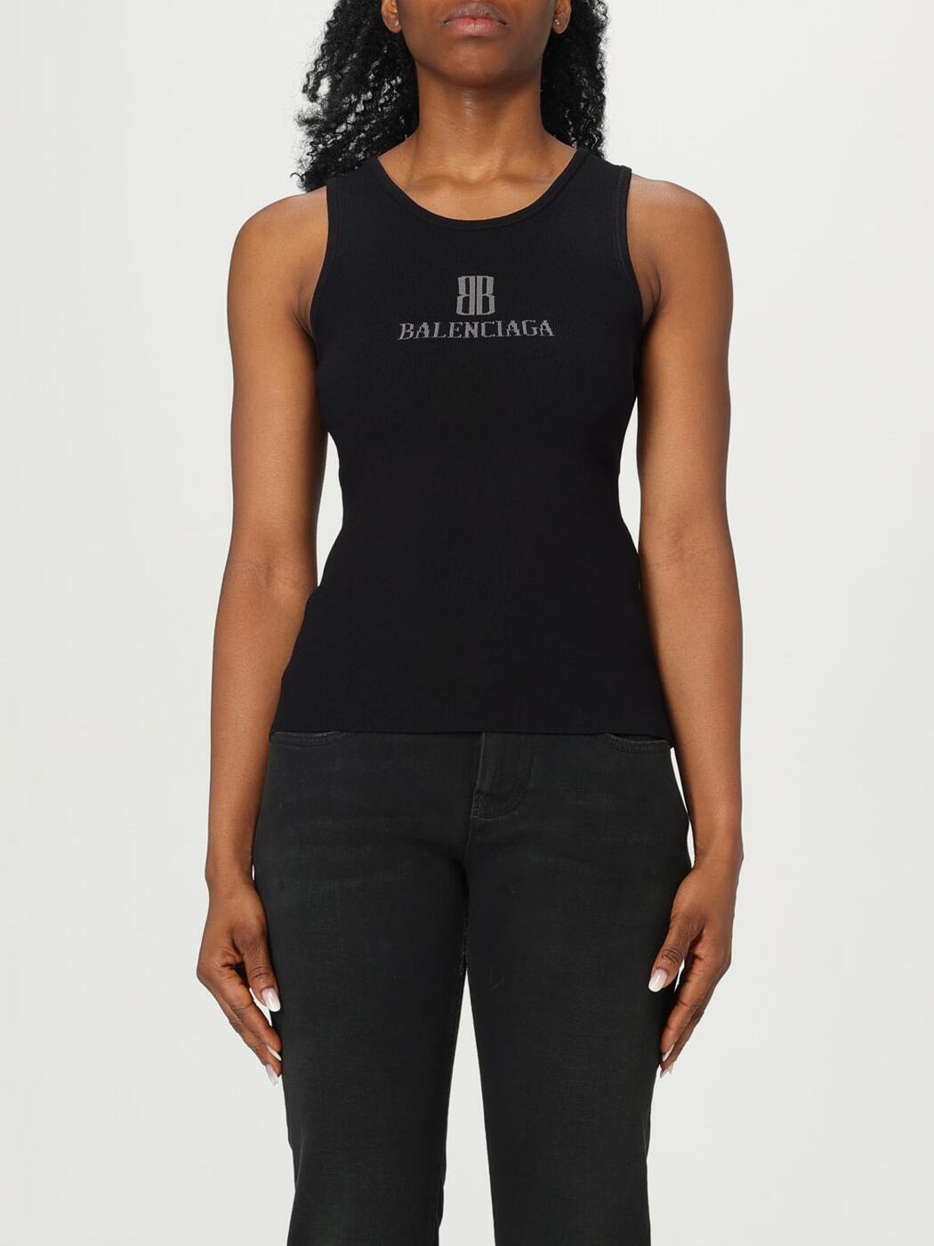 Tシャツ・カットソー BALENCIAGA Black terry fabric t-shirt (796127T3330 1000) 数量限定・在庫限り・早い者勝ち!】 バレンシアガ / Balenciaga