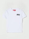 ディーゼル DIESEL ロングスリーブTシャツ Tシャツ ボーイズ ホワイト Long sleeve t-shirts J02504KYATR White 関税 送料無料 ラッピング無料 2026AW gi