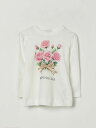 モナリザ MONNALISA ロングスリーブTシャツ Tシャツ ガールズ Long sleeve t-shirts 11F6286202 Yellow Cream 関税 送料無料 ラッピング無料 2026AW gi