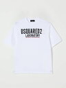 ディースクエアード DSQUARED2 ロングスリーブTシャツ Tシャツ ボーイズ ホワイト Long sleeve t-shirts DQ2991D0ACD White 関税 送料無料 ラッピング無料 2026AW gi