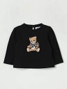 モスキーノ MOSCHINO Tシャツ トップス ベビーユニセックス ブラック T-shirt MEO001LBA11 Black 関税 送料無料 ラッピング無料 2026AW gi