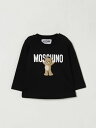 モスキーノ MOSCHINO Tシャツ トップス ベビーユニセックス ブラック T-shirt MZO00RLAA10 Black 関税 送料無料 ラッピング無料 2026AW gi