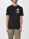 モスキーノ MOSCHINO Tシャツ メンズ ブラック T-shirts 07215241 Black 関税 送料無料 ラッピング無料 2026AW gi