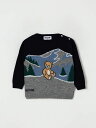 モスキーノ MOSCHINO Tシャツ トップス ベビーユニセックス ブルー T-shirt M6W00JLHE80 Blue 関税 送料無料 ラッピング無料 2026AW gi