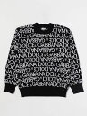 ドルチェ&ガッバーナ DOLCE&GABBANA クルーネックジャンパー ニットウェア ボーイズ ブラック Crew neck jumpers L4KWE2JCVM3 Black 関税 送料無料 ラッピング無料 2024AW gi