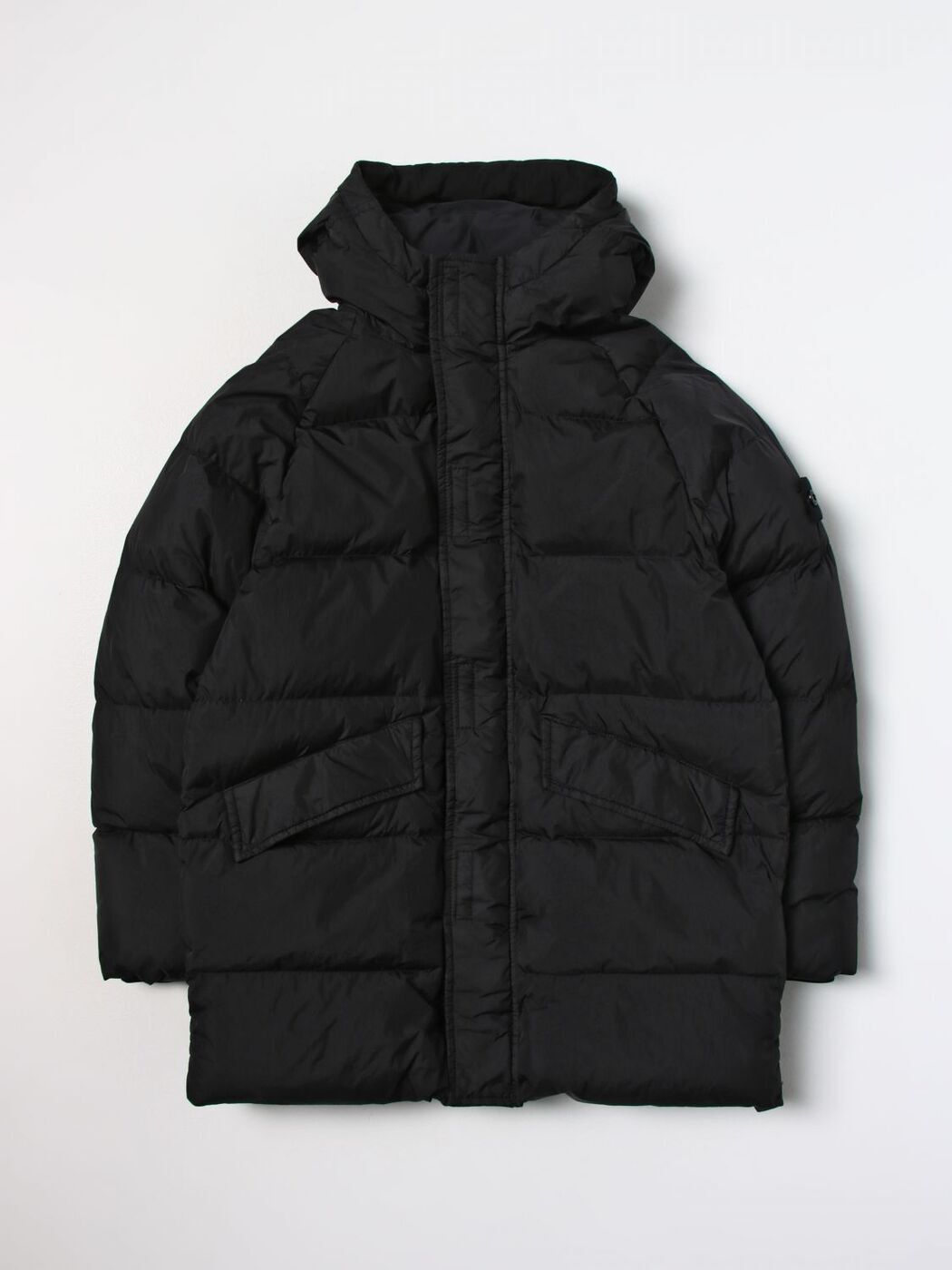 【土日限定クーポン配布中！】 STONE ISLAND JUNIOR ストーン アイランド ブラック Black ジャケット ボーイズ 春夏2024 40123 【関税・送料無料】【ラッピング無料】 gi