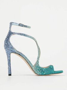 【15,000円以上1,000円OFF!!】 JIMMY CHOO ジミーチュウ ブルー Blue サンダル レディース 秋冬2023 AZIA95DKX 【関税・送料無料】【ラッピング無料】 gi