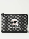 【三連休限定1000円OFF】 カール ラガーフェルド KARL LAGERFELD クラッチバッグ レディース ブラック Clutch and wristlets bags 235W3258 Black 関税 送料無料 ラッピング無料 2024AW gi