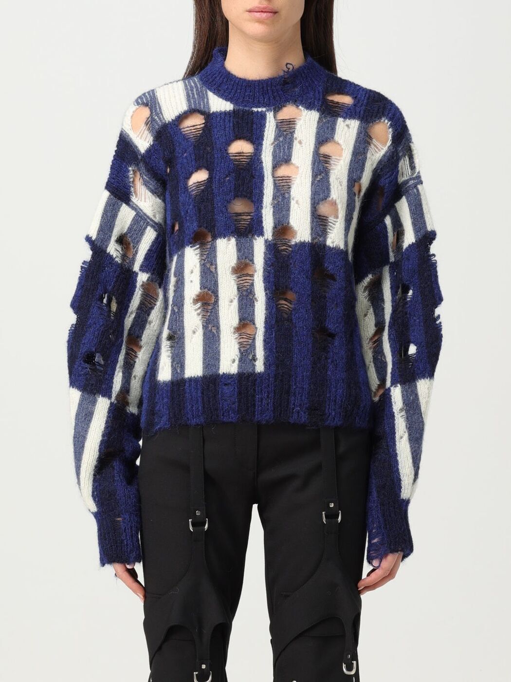 եۥ磻 OFF WHITE  ˥åȥ ǥ ֥롼 Knitwear OWHE101F23KNI001 Blue ...