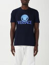 【15,000円以上1,000円OFF!!】 VERSACE ヴェルサーチ ブルー Blue Tシャツ メンズ 春夏2024 10142261A10088 【関税・送料無料】【ラッピング無料】 gi