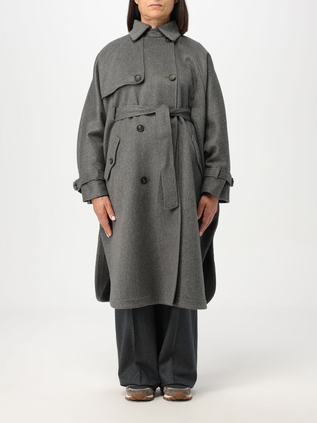 【楽天スーパーSALE!!300000円以上10000円OFFクーポン対象】 BRUNELLO CUCINELLI ブルネロクチネリ グレー Grey コート レディース 秋冬2023 MD5039707 【関税・送料無料】【ラッピング無料】 giのサムネイル