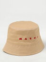 【土日限定1000円OFF!!】 マルニ MARNI ハット 帽子 メンズ ベージュ Hats CLZC0110S0UTC311 Beige 関税 送料無料 ラッピング無料 2025SS gi(4)