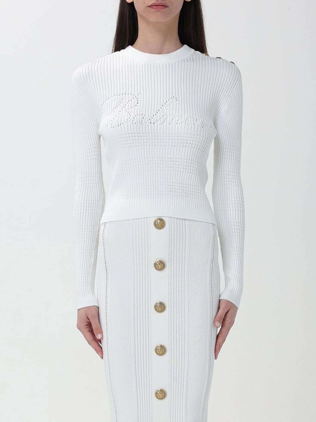 BALMAIN Хޥ ۥ磻 White ȥ졼ʡ ǥ ղ2024 CF1KA003KF24 ڴǡ̵ۡڥåԥ̵ gi