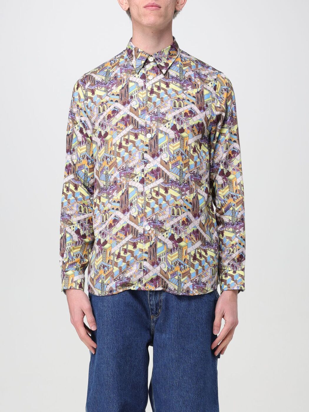 PAUL SMITH ポールスミス イエロー Yellow シャツ メンズ 春夏2024 M2R765XM21963 【関税・送料無料】【ラッピング無料】 giのサムネイル