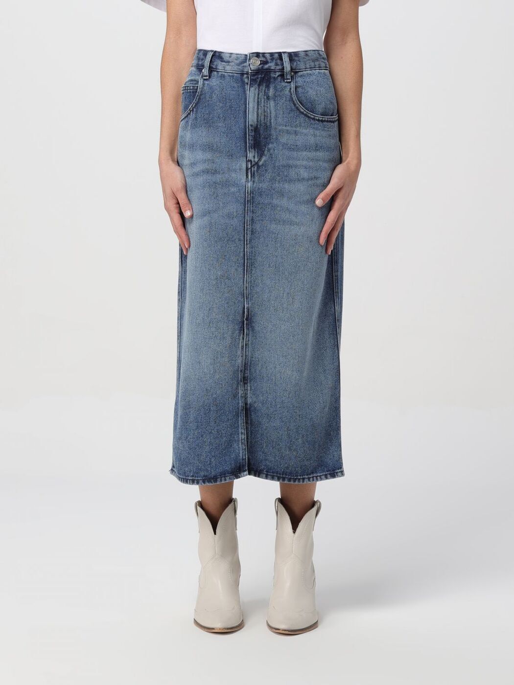 ٥ ޥ ISABEL MARANT  ǥ ֥롼 Skirts JU0045FBB1H07I Denim  ...