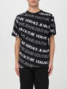 【15,000円以上ご購入で1,000円OFF！】 VERSACE JEANS COUTURE ヴェルサーチ ジーンズ クチュール ブラック Black Tシャツ メンズ 春夏2024 76GAH6R0JS296 【関税 送料無料】【ラッピング無料】 gi